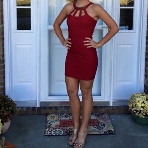 Hot Red Homecoming Dress
